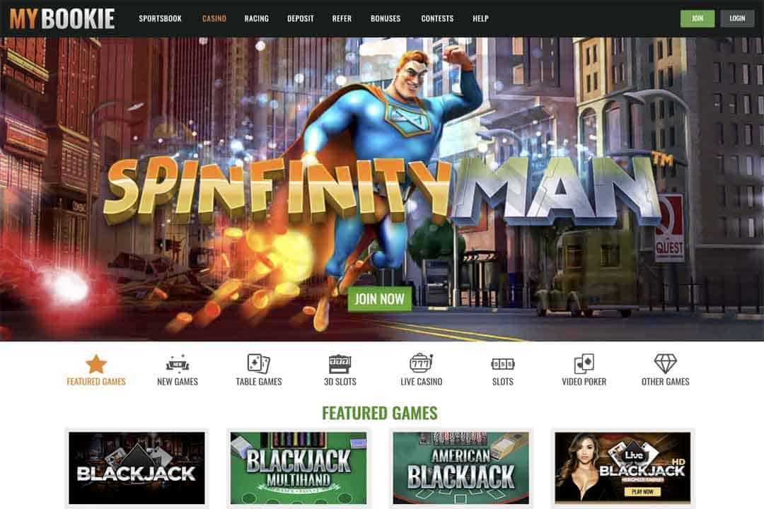 MyBookie Casino Screenshot